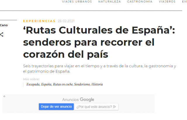 Rutas Culturales de España: senderos para recorrer el corazón del país