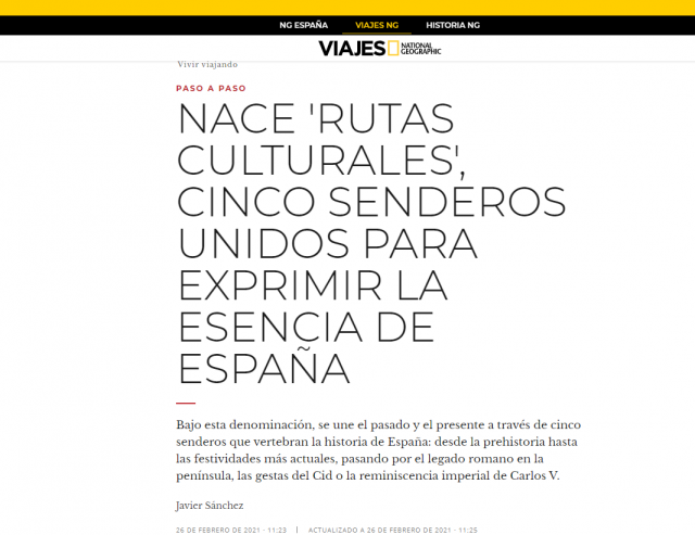 NACE ‘RUTAS CULTURALES’, CINCO SENDEROS UNIDOS PARA EXPRIMIR LA ESENCIA DE ESPAÑA