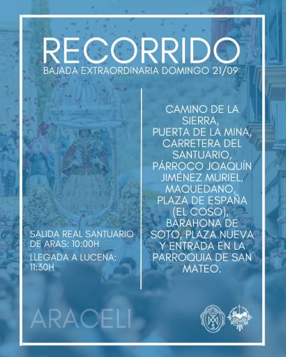 Bajada Extraordinaria de María Stma. de Araceli, Lucena