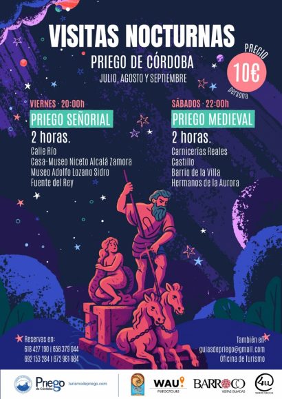 Visitas guiadas nocturnas en Priego de Córdoba