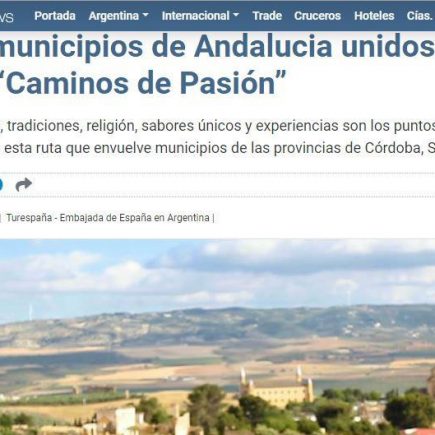 Reportaje en medio de Argentina, Daily Travelling News: Diez Municipios unidos por una ruta «Caminos de Pasión»