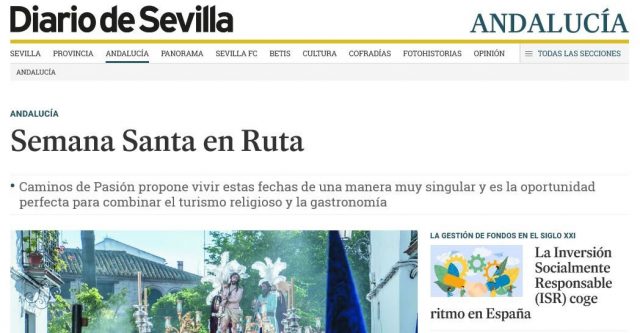 Caminos de Pasión en Diario de Sevilla: Semana Santa en ruta