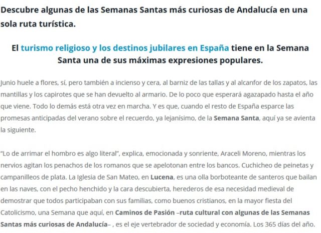 Caminos de Pasión en Viajes de Primera