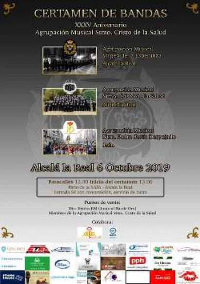 Certamen de Bandas de Semana Santa. 35 Aniversario de la Agrupación Musical Santo Cristo de la Salud, Alcalá la Real
