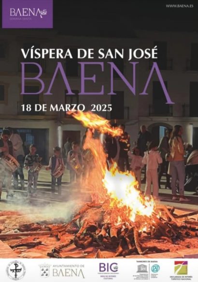 Víspera de San José, Tamborrada y Candelorios, Baena
