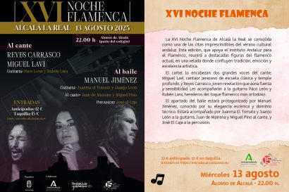 XVI Noche Flamenca, Alcalá la Real
