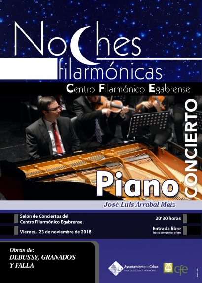 Noches filarmónicas, concierto de piano