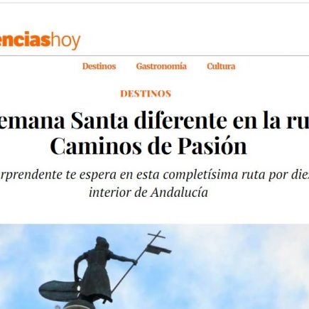 Una Semana Santa diferente en la ruta de Caminos de Pasión