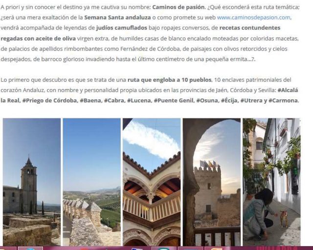 Caminos de Pasión en Vero4travel