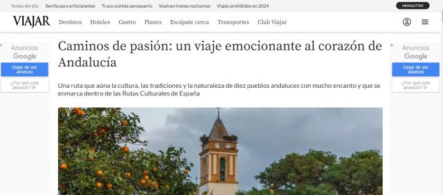 Caminos de pasión: un viaje emocionante al corazón de Andalucía
